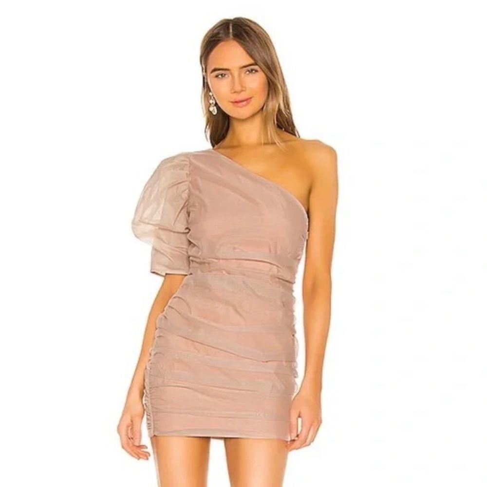 NBD Nude Mariska Mini Dress in Nude